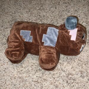 Minecraft cow stuffie large
